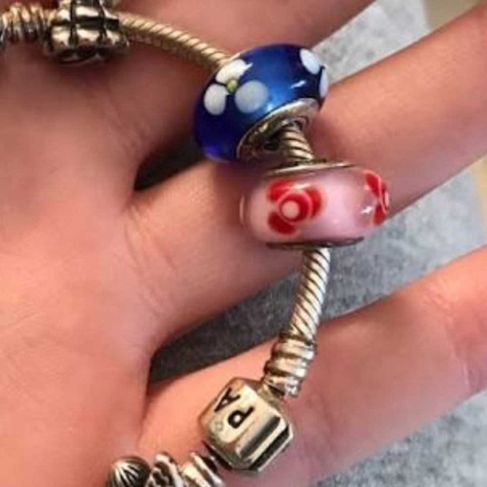 Pink Floral Pandora